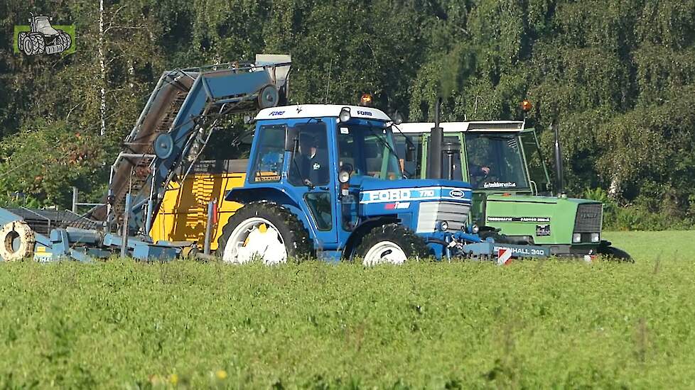 Onboard Ford 7710 Gen 1 en Edenhall 223 Voederbieten rooien