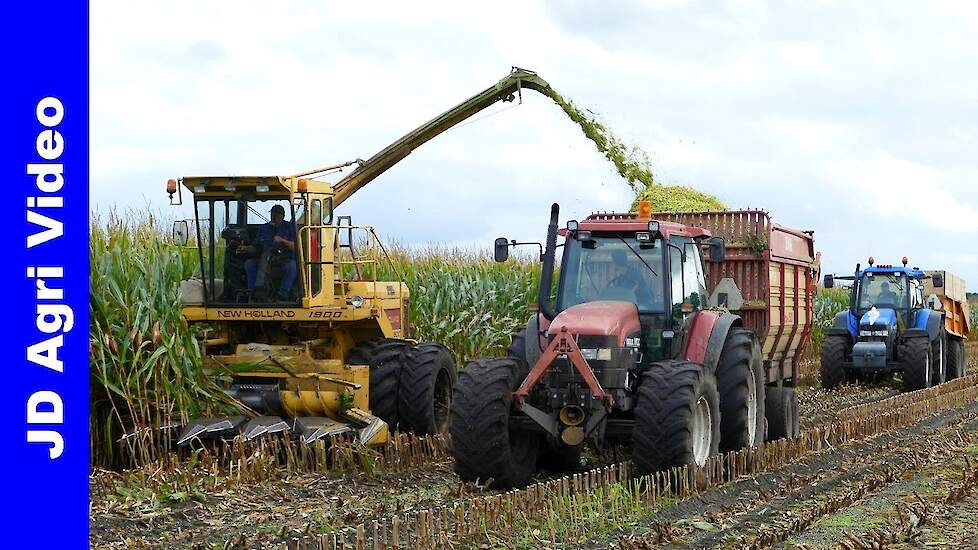 Mais 2021 | New Holland 1900 + M100 + TM135 | Mais Silage | v/d Streek Nunspeet | Mais hakselen