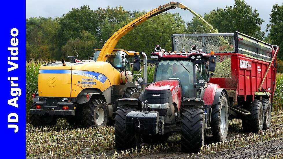 Mais 2021 | 4x Case IH Puma + New Holland FR9050 | Silage | H.Korenberg Oosterwolde | Mais hakselen