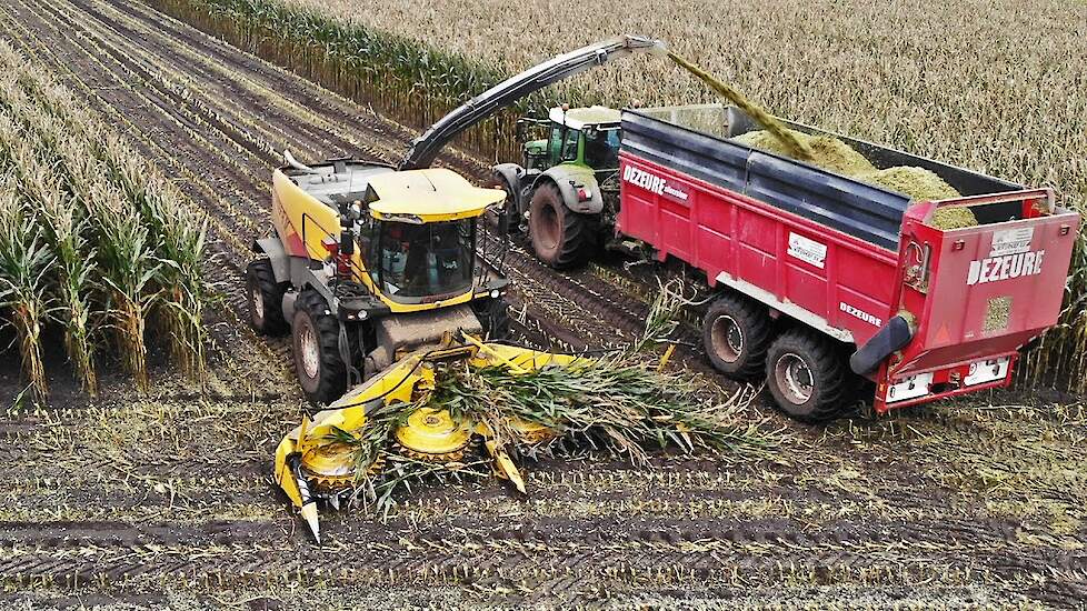 Mais Silage 2021 In The Mud with New Holland + Fendt + Claas | Verhoef