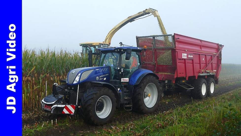 Mais 2021 | Krone BigX 500 + 5x New Holland | Mais Silage | H.Brand Staphorst | Mais hakselen