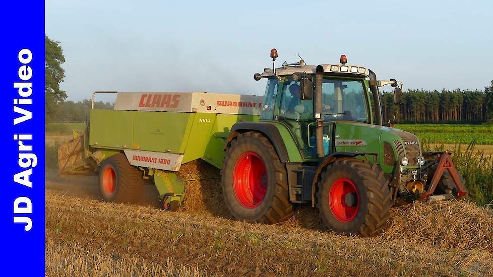 Fendt 412 + Claas Quadrant 1200 | Stro persen | Straw Baling | Stroh Pressen | Overeem Staverden