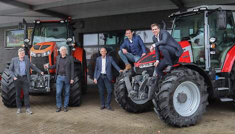 v.l.n.r. Jan, Bert, Henk, Berjan en Andr&eacute;