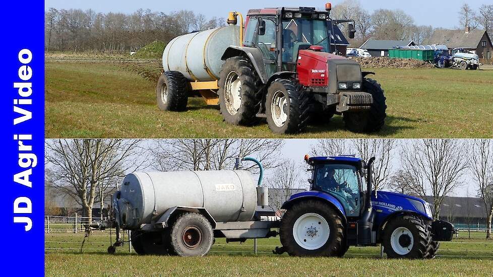 2022 | Valtra Valmet 6550 + NH T6.180 | Bemesten met Ketsplaat | Harskamp | van Dijk Wekerom