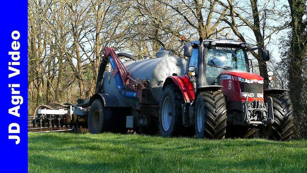 2022 | Massey Ferguson 6718S + Slootsmid | Boschloo BV Gorssel | Mest injecteren | Injection slurry