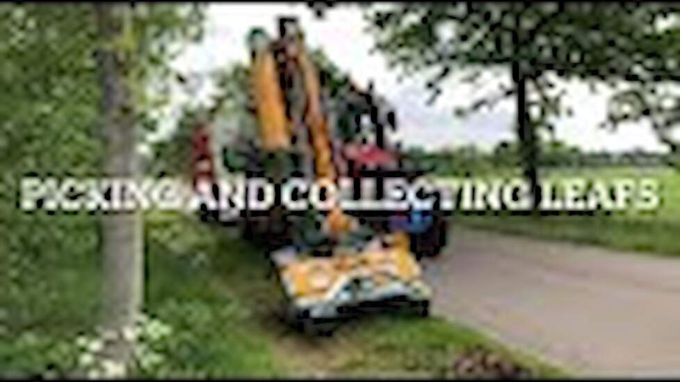 Machinaal reinigen en verzamelen van zwerfafval en bladeren