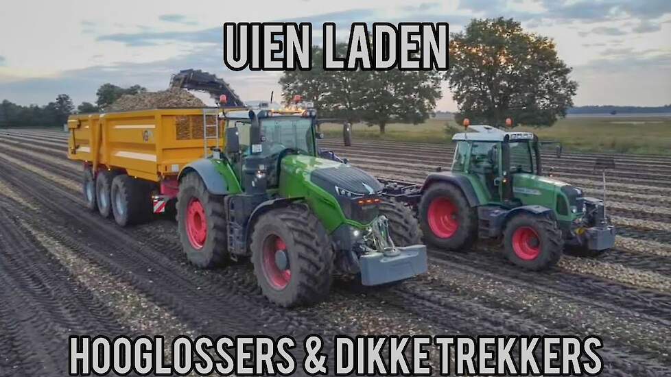 uien laden! met een SU tech uienlader van akkerbouwbedrijf Booijink, en een dikke Fendt 1050!