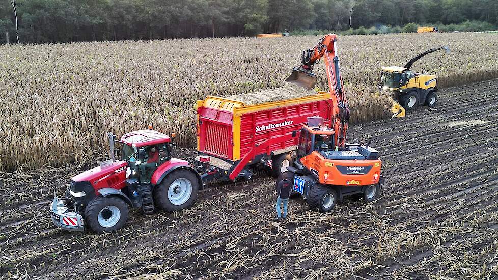 Mais Silage 2022 | New Holland FR600 + Case IH + Valtra | Nap | Uddel