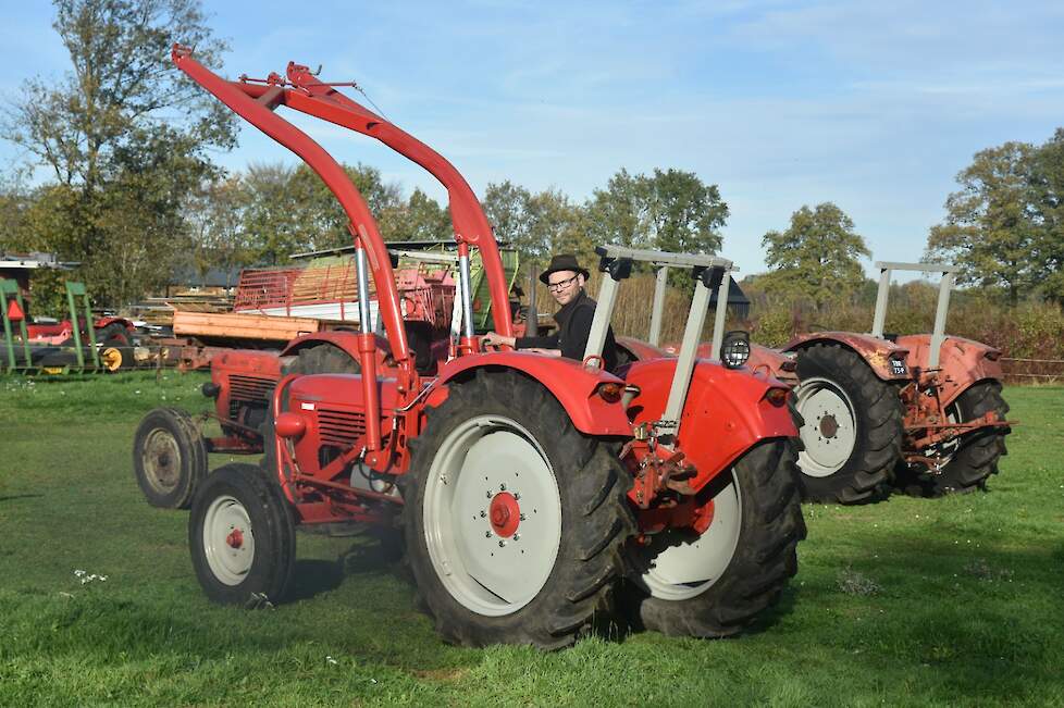 De G45S was de eerste Güldner die Tim zelf kocht. Hij was toen veertien jaar. De voorlader heeft hij er later opgebouwd.