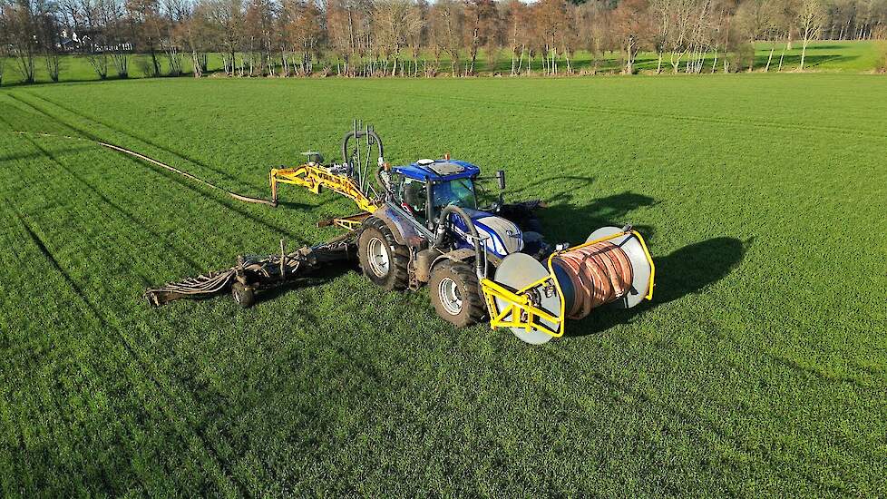 Grasland bemesten met sleepslang | New Holland T7.230 + Tjalma | Donselaar | 2023