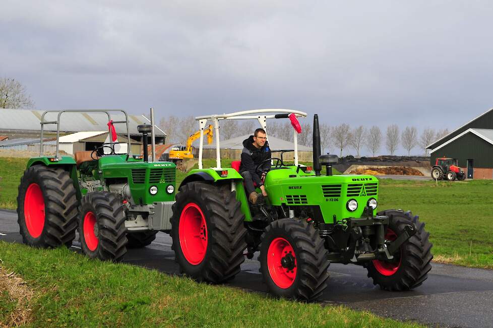 De D7206 heeft al de lichtere kleur groen die Deutz in 1974 introduceerde. Een paar jaar later werd het rood van de velgen grijs.