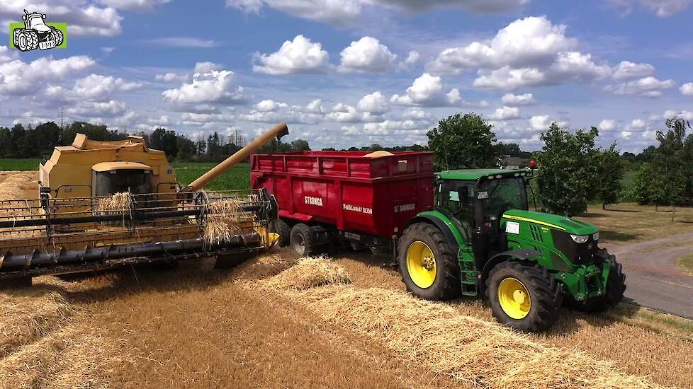 New Holland TX 68 plus aan het gerst combinen