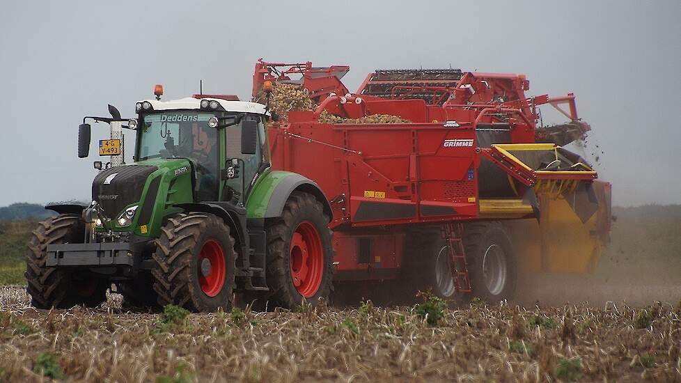 Grimme EVO 290 TriSys met Fendt Vario 826 Profi Plus