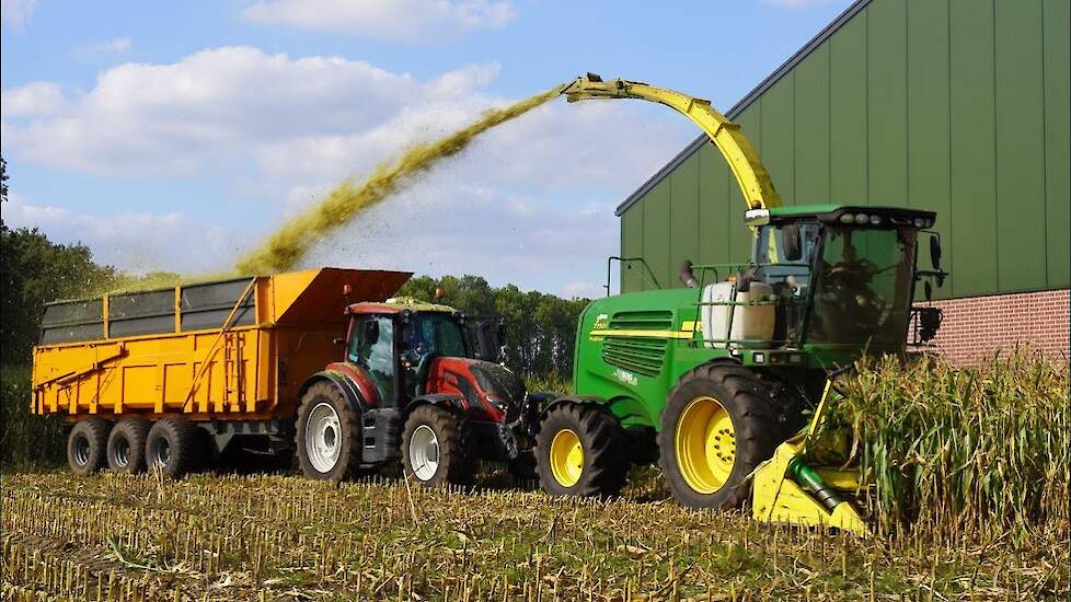 Mais 2023 | John Deere 7750i + Valtra + Steyr | van den Berg Oploo | Mais hakselen | Harvesting maize