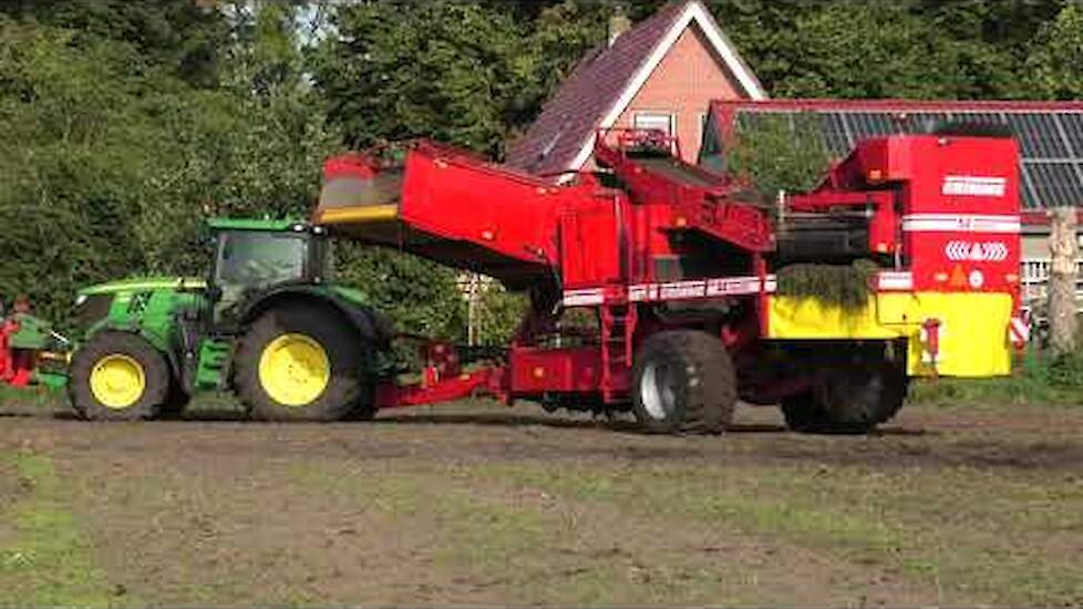 Aardappels Rooien 2023 John Deere 6175 R Grimme SE 150-60 John Deere 6155 R VGM