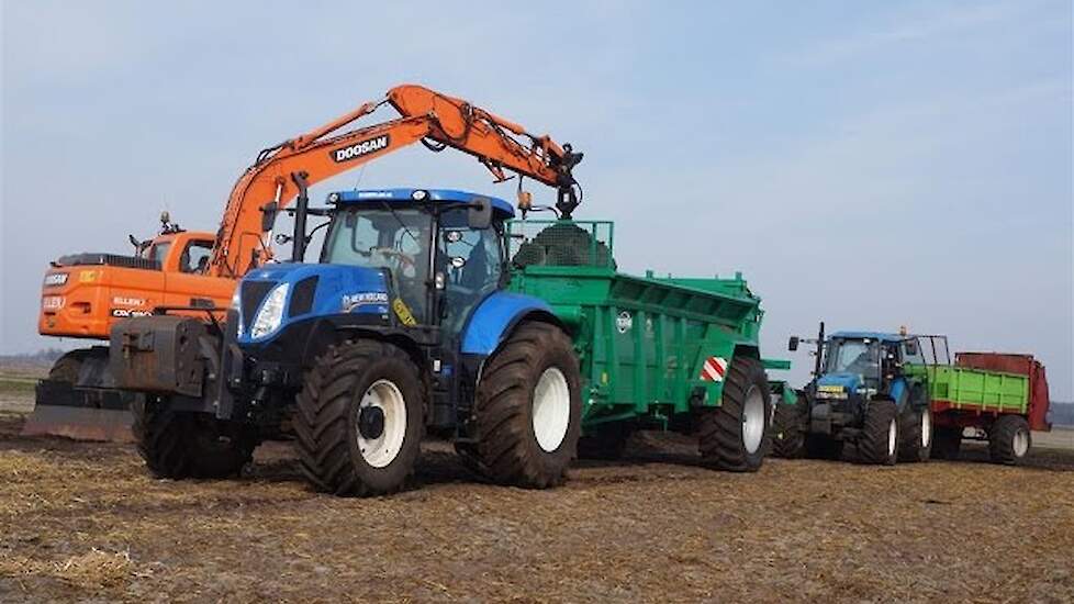 Compost strooien met Tebbe en Strautmann Trekkerweb