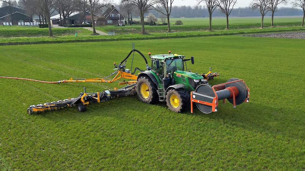 Injecting Slurry | John Deere 6195R en Tjalma 15 m | Dekker Putten | 2024