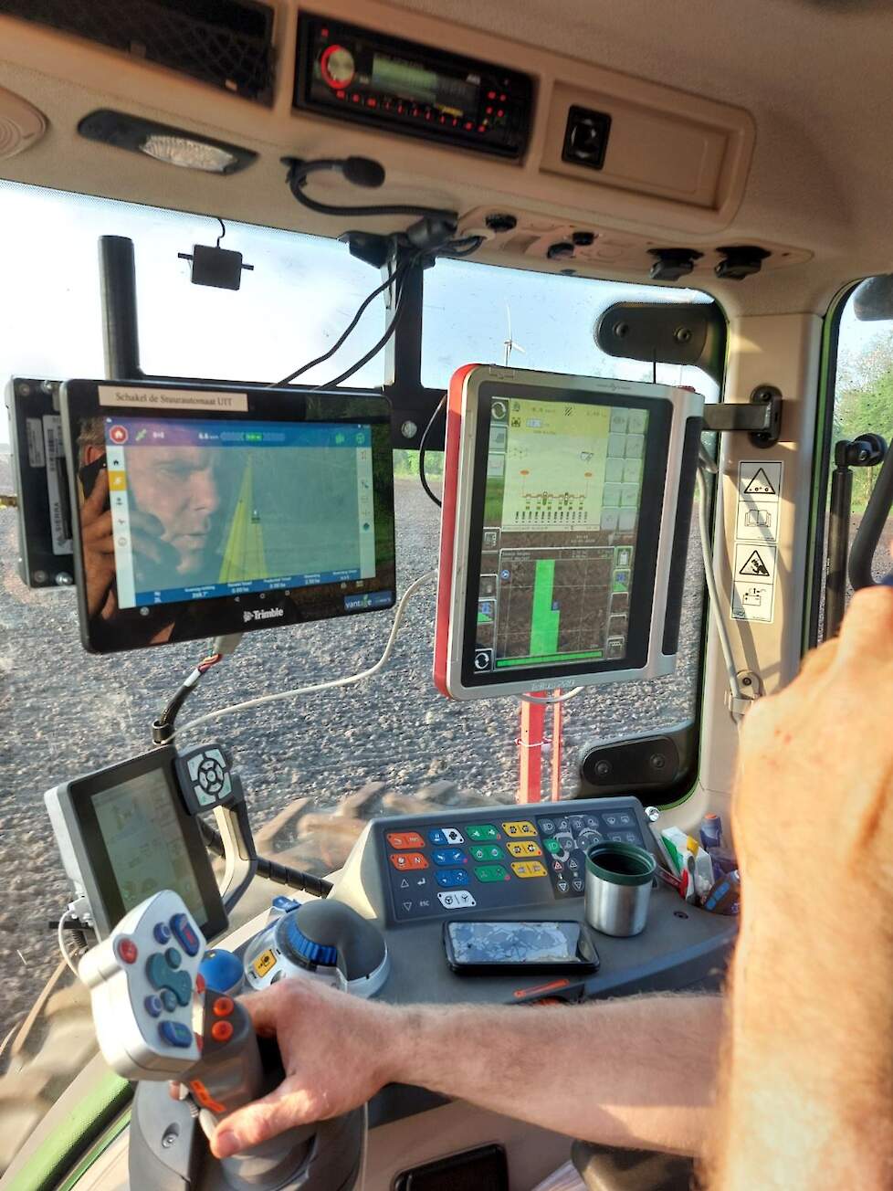 Planning van het loonbedrijf vanaf de trekker