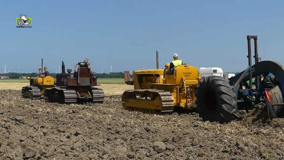Caterpillar-rupstrekkers in actie | Polderpioniers Velddag 2023 in Flevoland