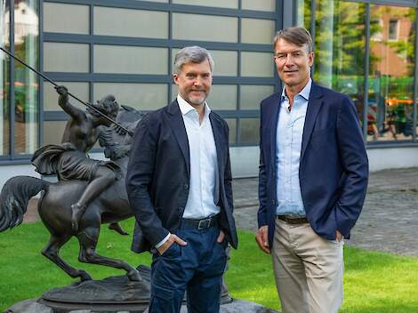 Dr. Justus Dreyer en Christian Dreyer, CEO's en eigenaars van de AMAZONE Groep.