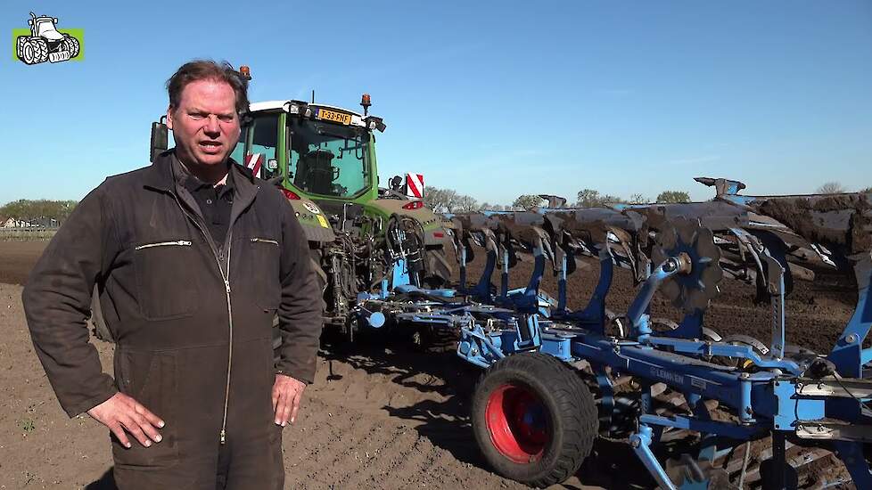 Fendt 722 met vijf-schaar Lemken met FlexPack