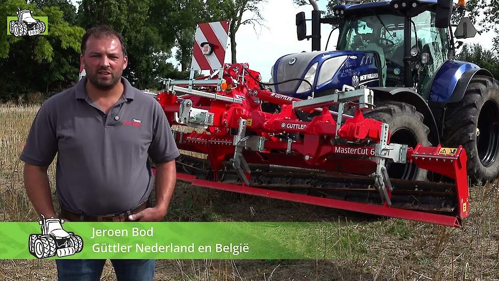 Stoppelbewerking van koolzaad met Güttler machines