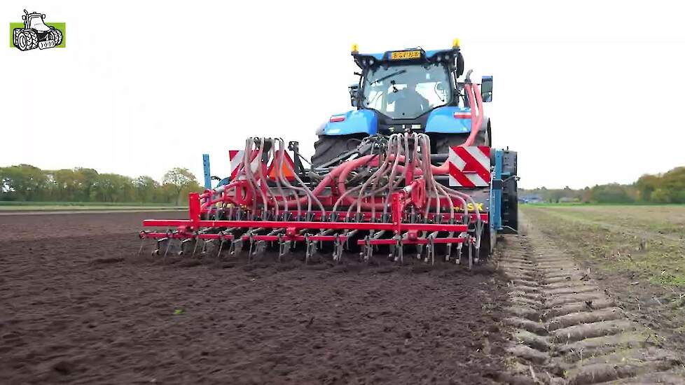 Spitten met Imants 48 SX en wintergerst zaaien