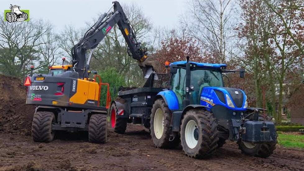 Demo klei op zand strooien zand op De Marke