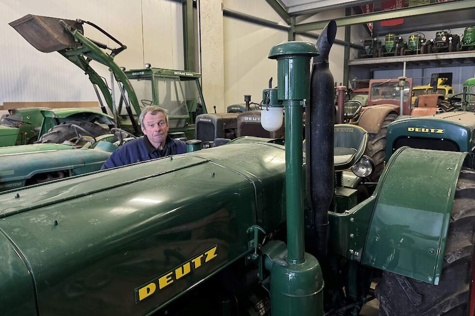 Herman laat even zien dat watergekoelde Deutzen, in dit geval een F3M417, net als hun luchtgekoelde naamgenoten, vlotte starters zijn.