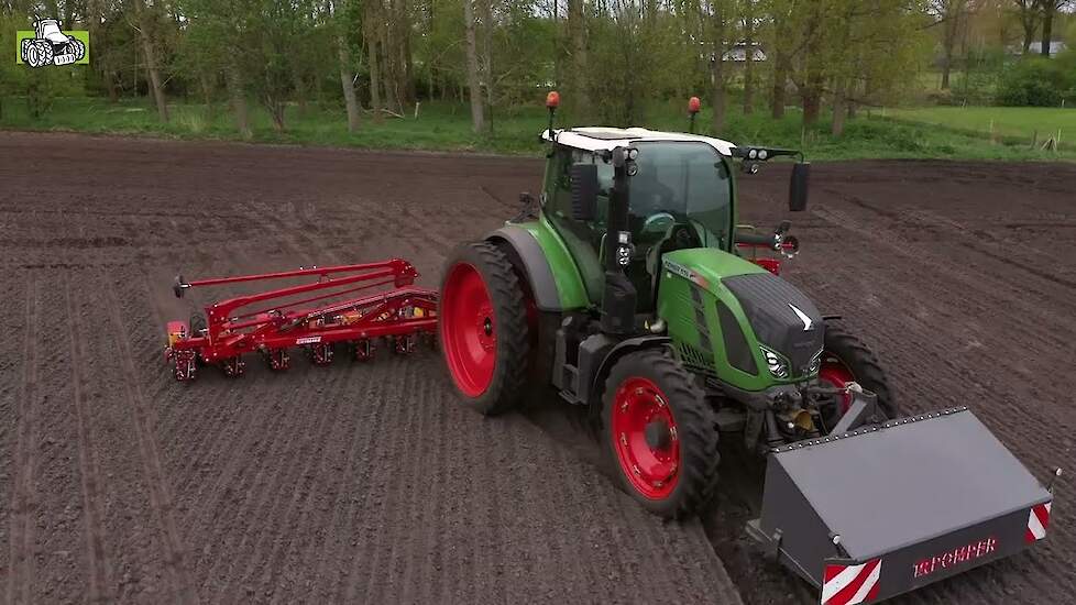 18 rijen suikerbieten zaaien met Grimme Matrix