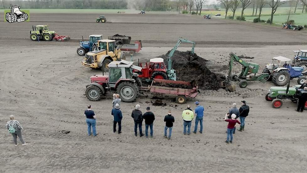 Vaste mest verspreiden tijdens oldtimer-/ youngtimer werkdag in Meddo