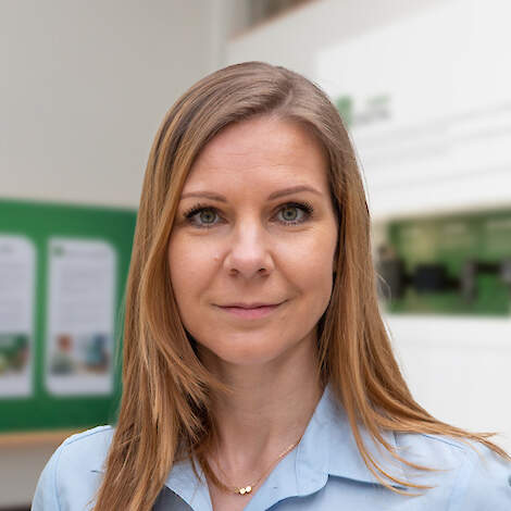 Berit Marzinzick, KRONE Head of Marketing Operations, o.a. verantwoordelijk voor het productdesign van de Krone machines in Spelle.