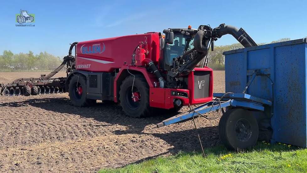 Vervaet Quad  550 pk 22 m3 tank van loonbedrijf Ellen Klazienaveen