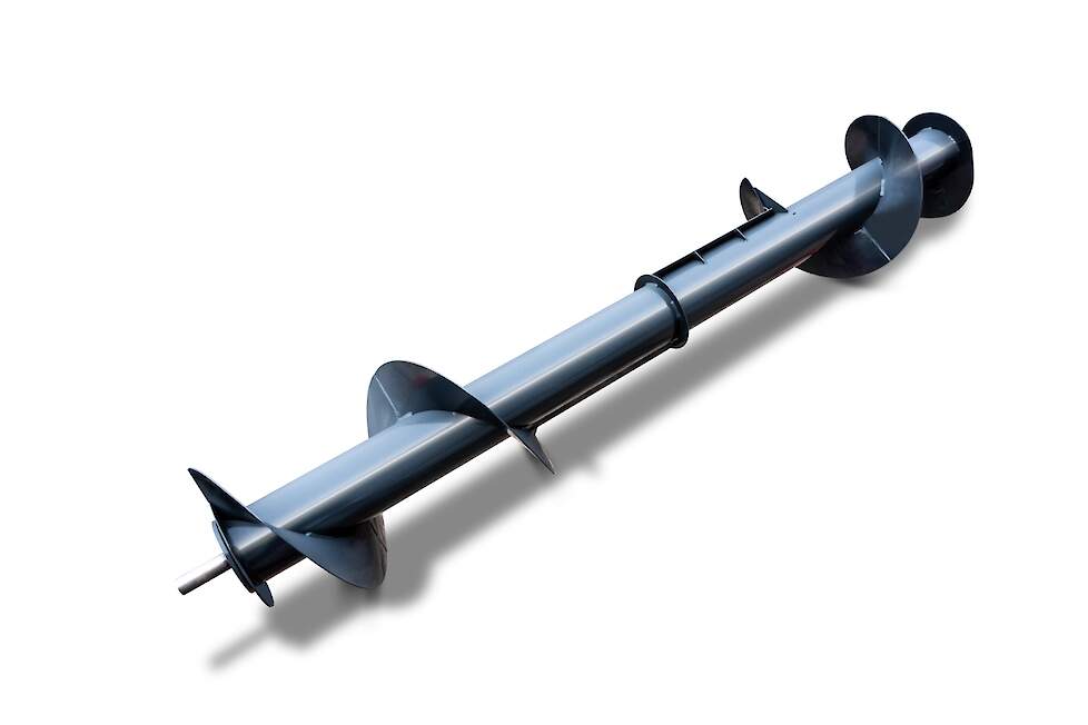 De vijzel is een lichtgewicht oplossing die weinig vermogen vereist en het gewas effici&euml;nt tussen de tractorwielen door leidt. Op deze manier rijden de tractorwielen niet over het gemaaide gewas en wordt verminderde voerkwaliteit door ruwe as voorkomen. A