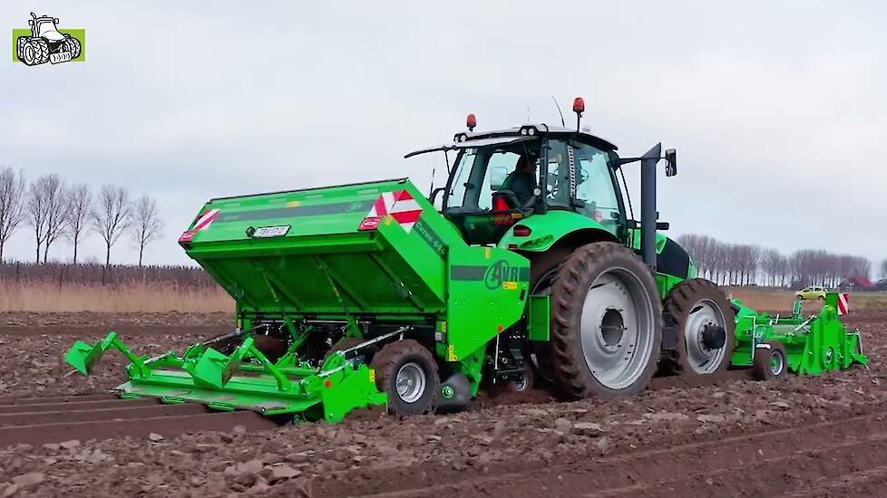 Aardappelen poten AVR Ceres 440 All-in-one  en een MultiForce frontfrees